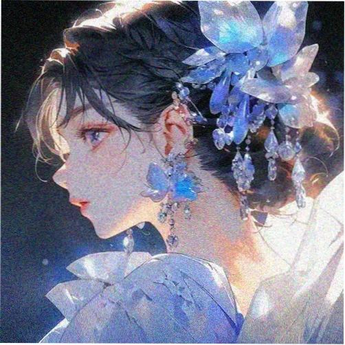 萌三国漫画Q版曹操角色立绘，墨蓝大氅